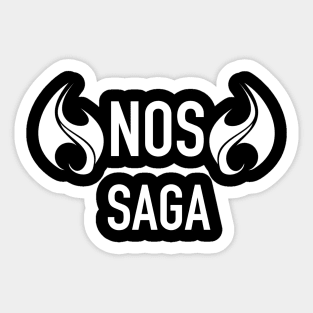 NOS SAGA WHITE Sticker